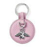 Aspinal Of London Purple Leather Bee Keyring