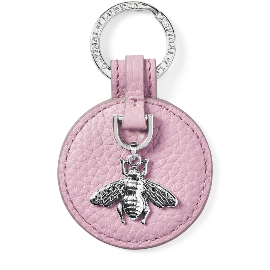 Aspinal Of London Purple Leather Bee Keyring