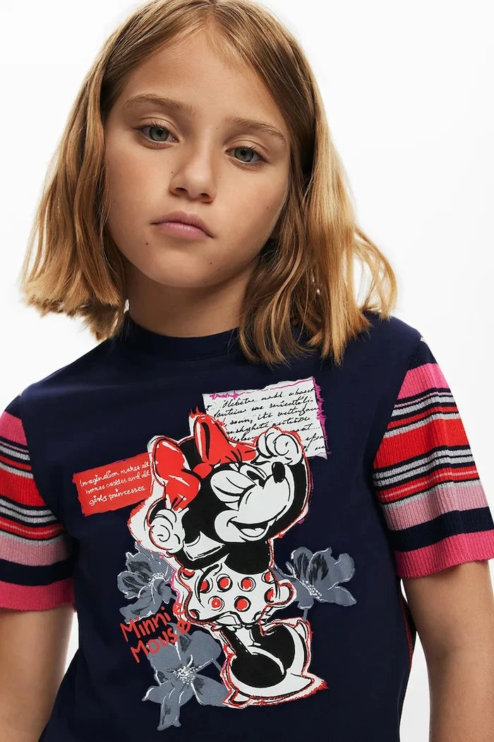 Детска памучна тениска Desigual x Disney