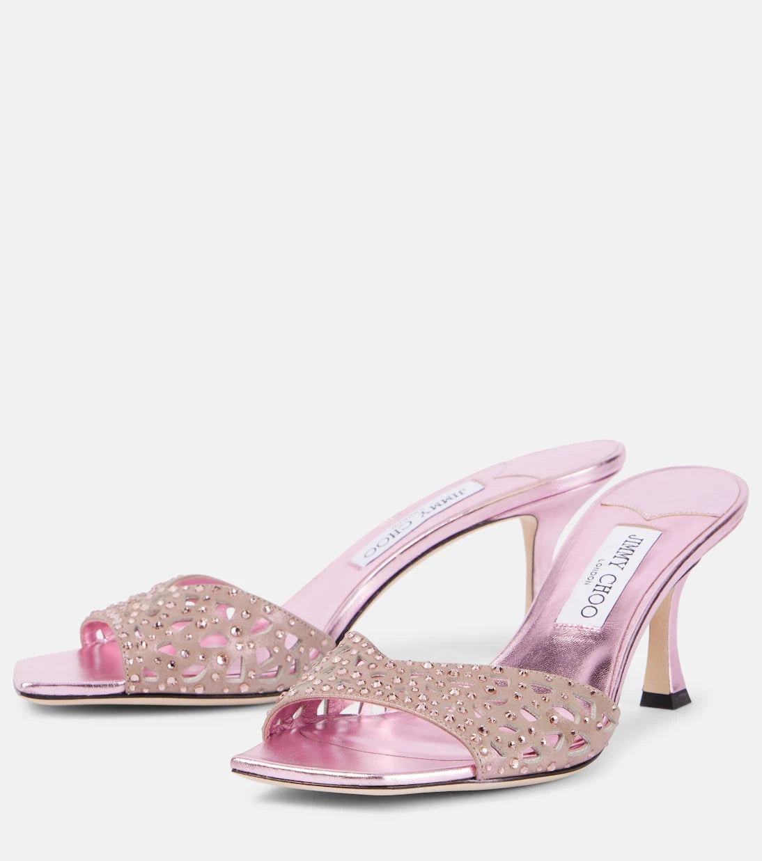 Jimmy Choo - حذاء ميول سكاي 70 مزين بالجلد السويدي