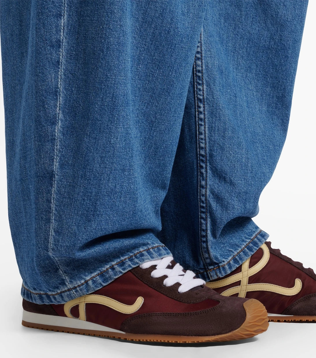 Loewe - Ballet Runner 2.0 suede-trimmed sneakers