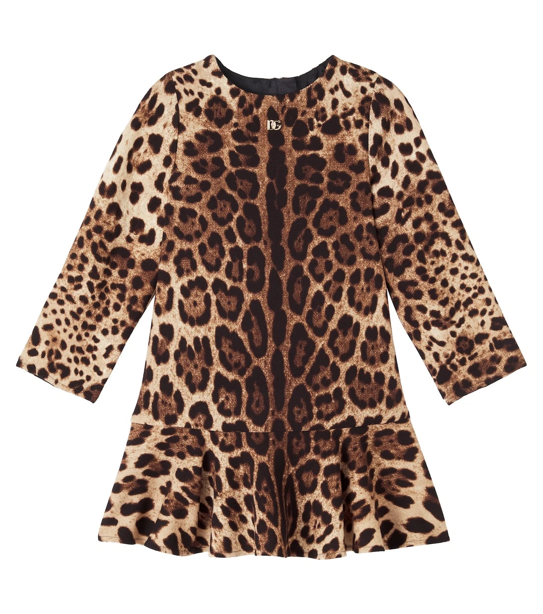 Dolce&Gabbana Kids - DG leopard-print wool crêpe dress