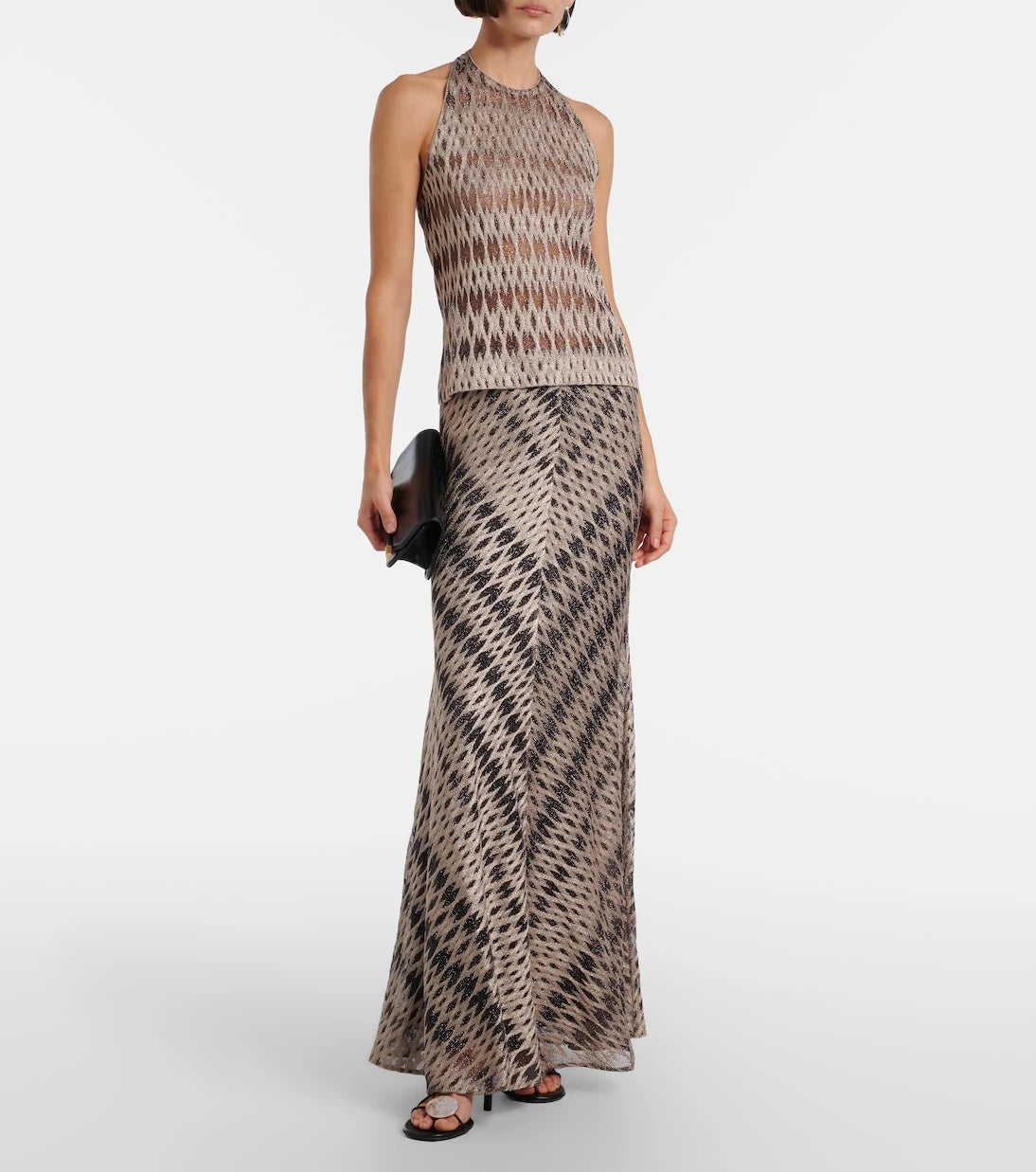 Missoni - بلوزة لاميه بقبة رسن