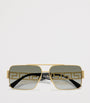 Wire-Frame Rectangular Sunglasses
