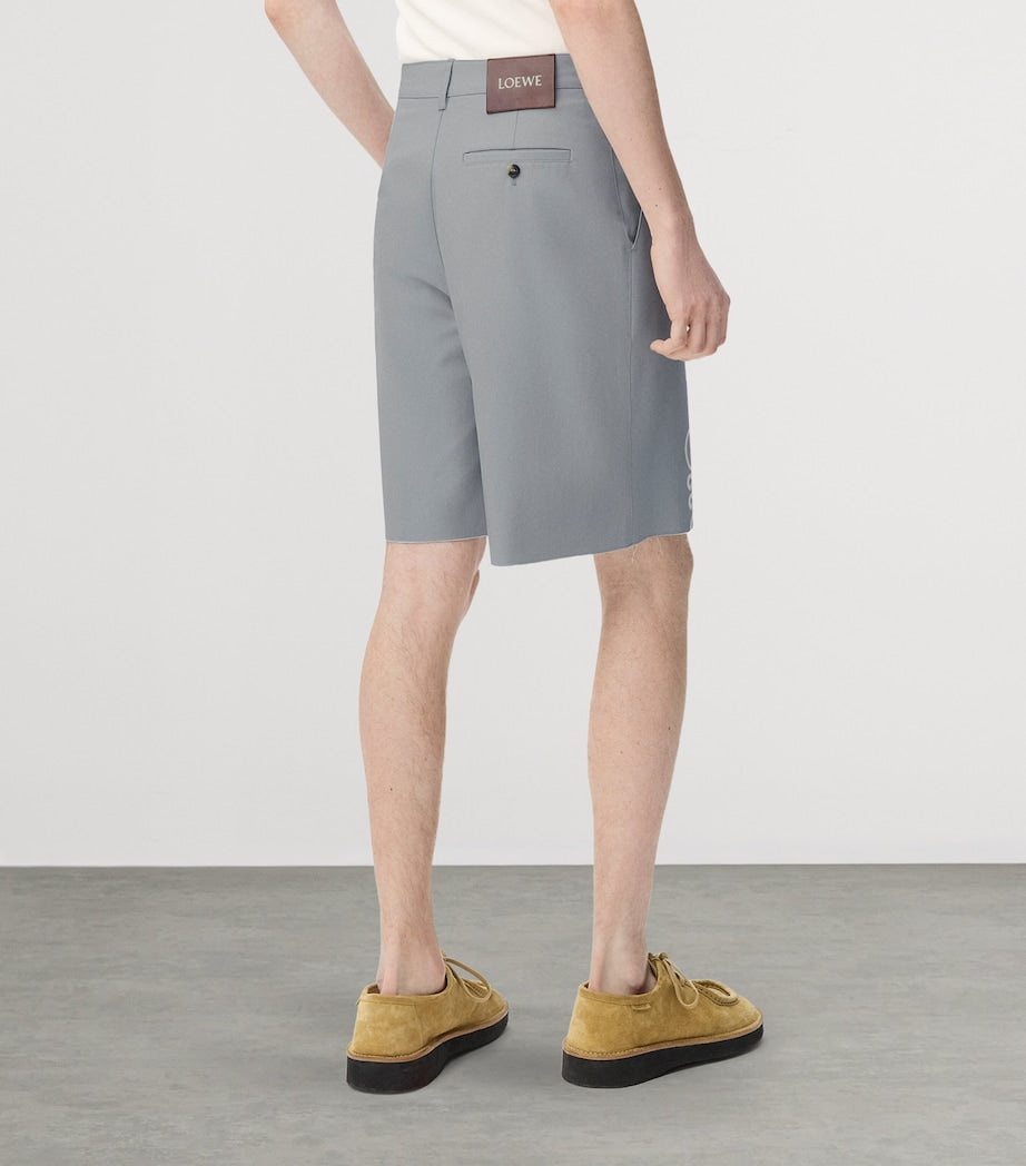 LOEWE Cotton Tailored Anagram Shorts