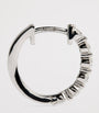 White Gold and Diamond Hoop Earrings (0.50ctw)