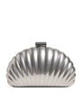 Silver Monet Shell Clutch Bag