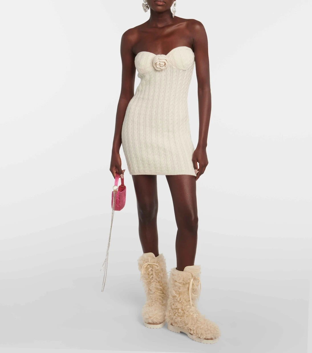 Magda Butrym - Shearling lace-up boots