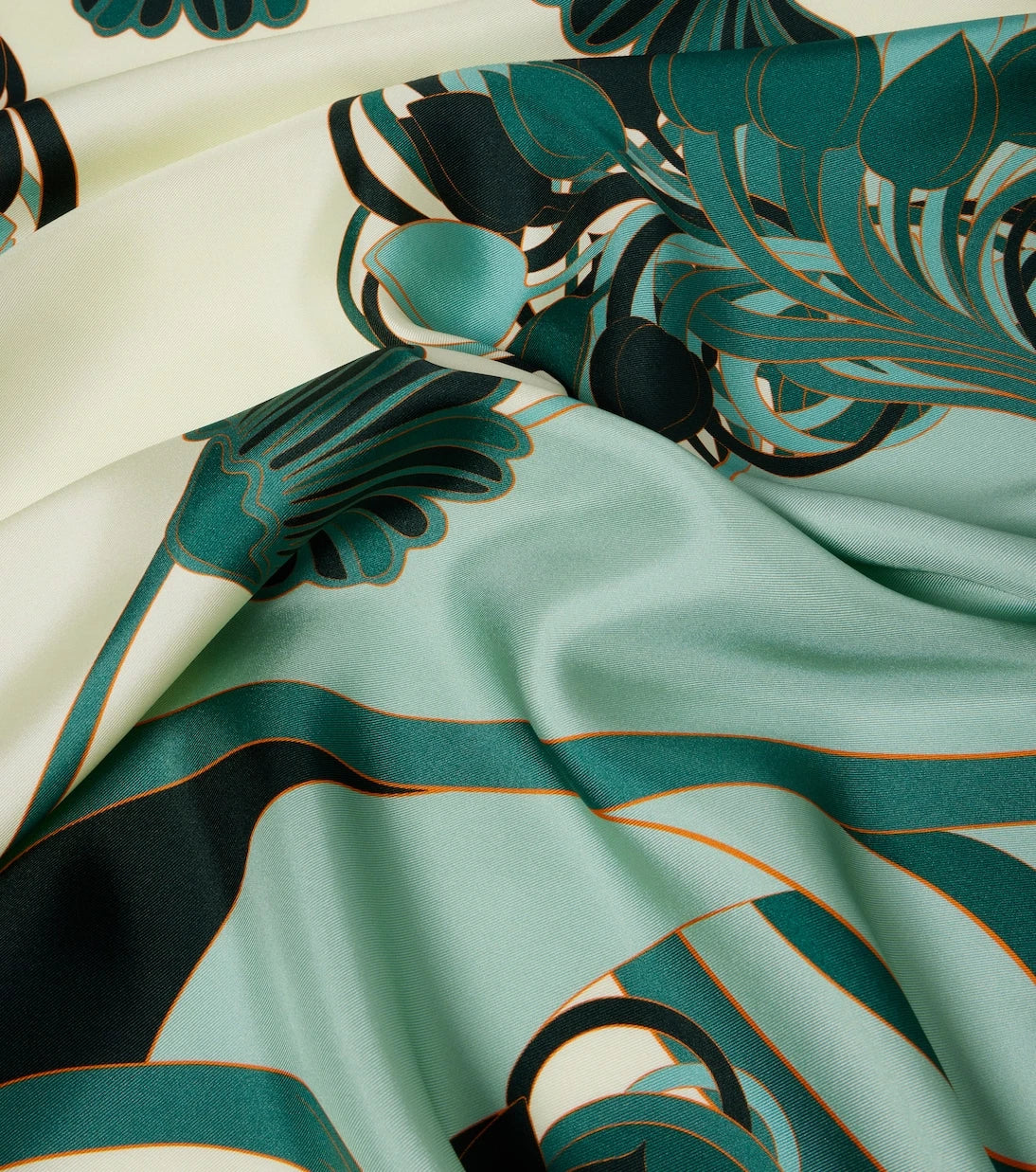 La DoubleJ - Fringed printed silk twill scarf