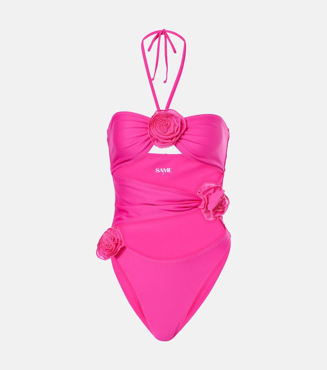 Same - Floral-appliqué cutout swimsuit