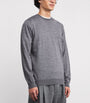 Virgin Wool Crew-Neck Sweater 930-GREY