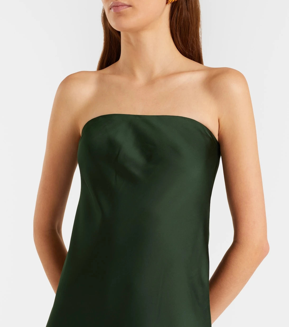Norma Kamali - Strapless satin gown
