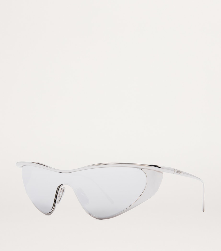 Silver Flash Cat Eye Sunglasses