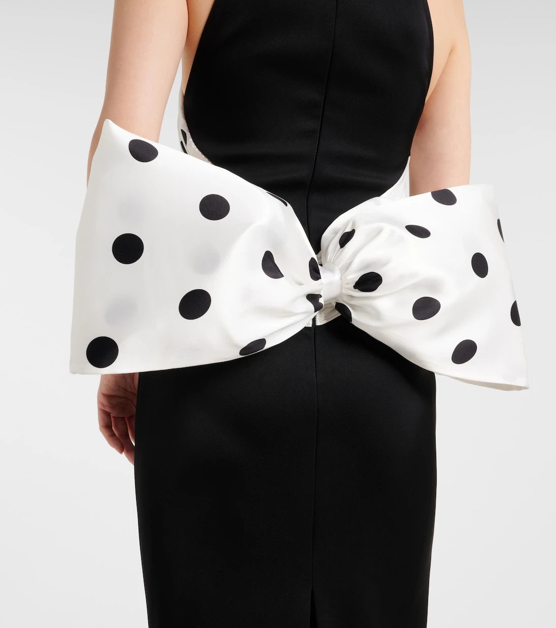 David Koma - Polka-dot halterneck gown