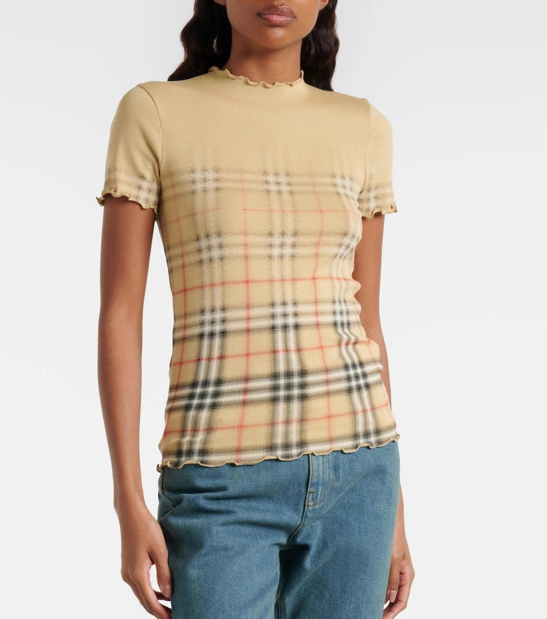 Burberry - Burberry Ekose pamuklu üst