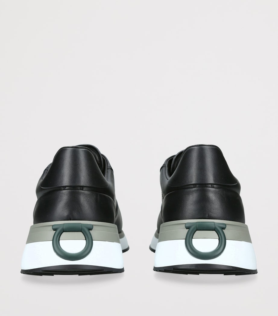 Salvatore Ferragamo Leather Low-Top Sneakers