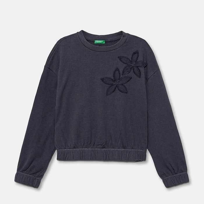 United Colors of Benetton Çocuk Pamuklu Sweatshirt