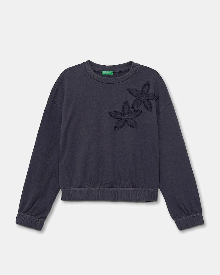 United Colors of Benetton Çocuk Pamuklu Sweatshirt