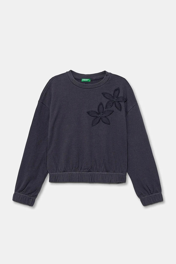 United Colors of Benetton Çocuk Pamuklu Sweatshirt