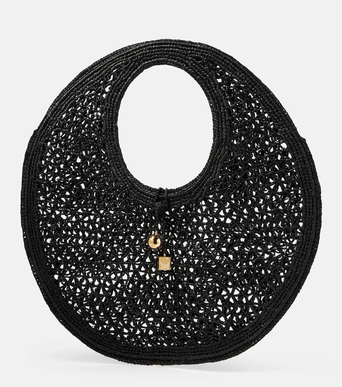 Jacquemus - Le Rond Spiaggia raffia tote bag