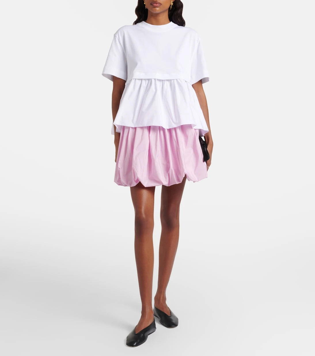 Patou - Cotton jersey and faille T-shirt