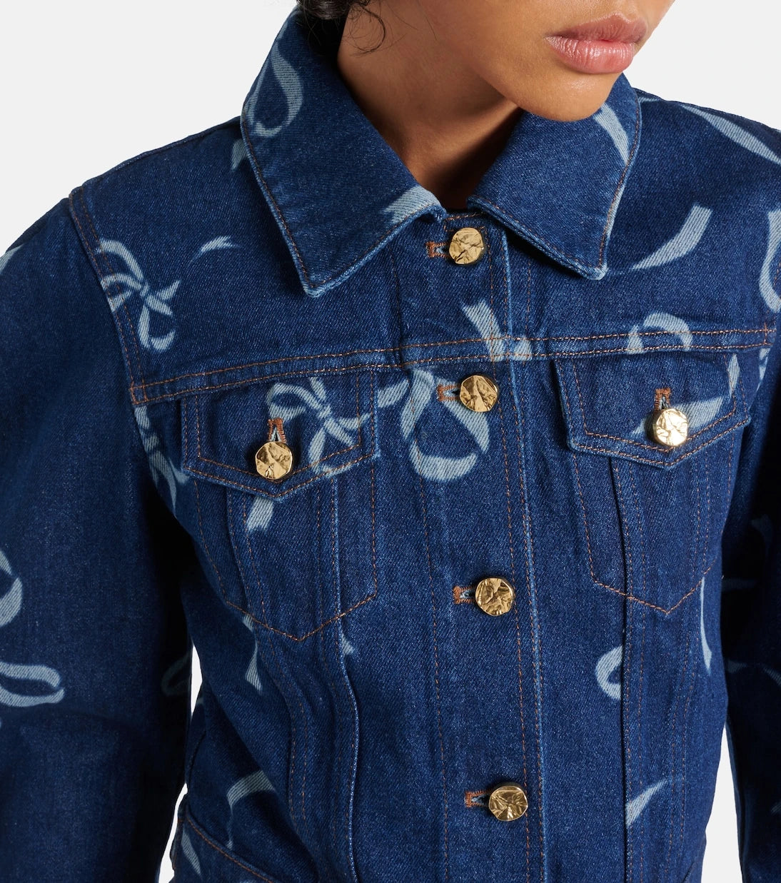 Nina Ricci - Printed denim jacket