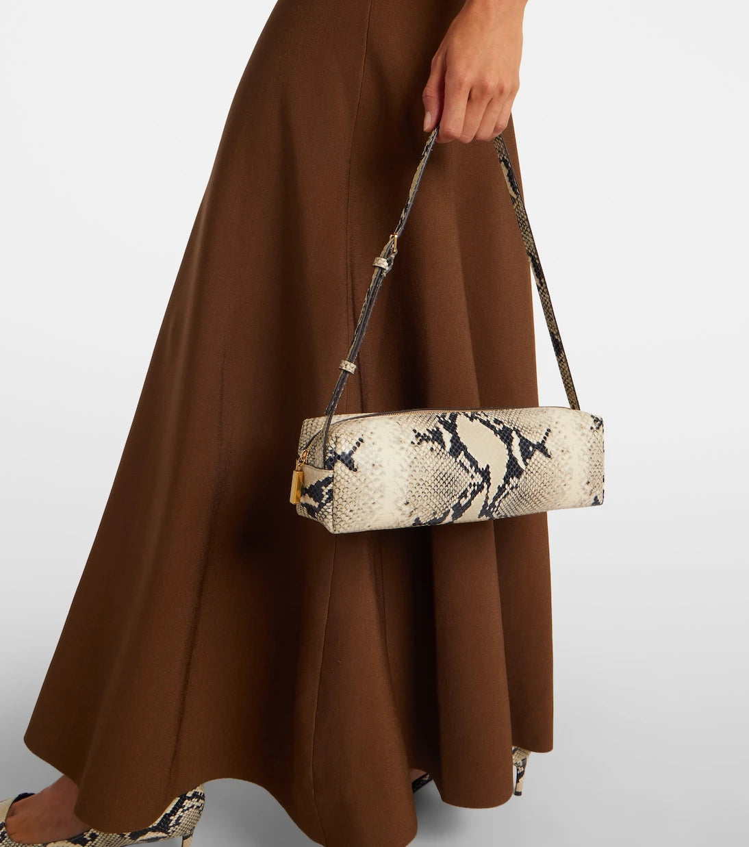 Khaite - Kye Micro snake-effect leather shoulder bag
