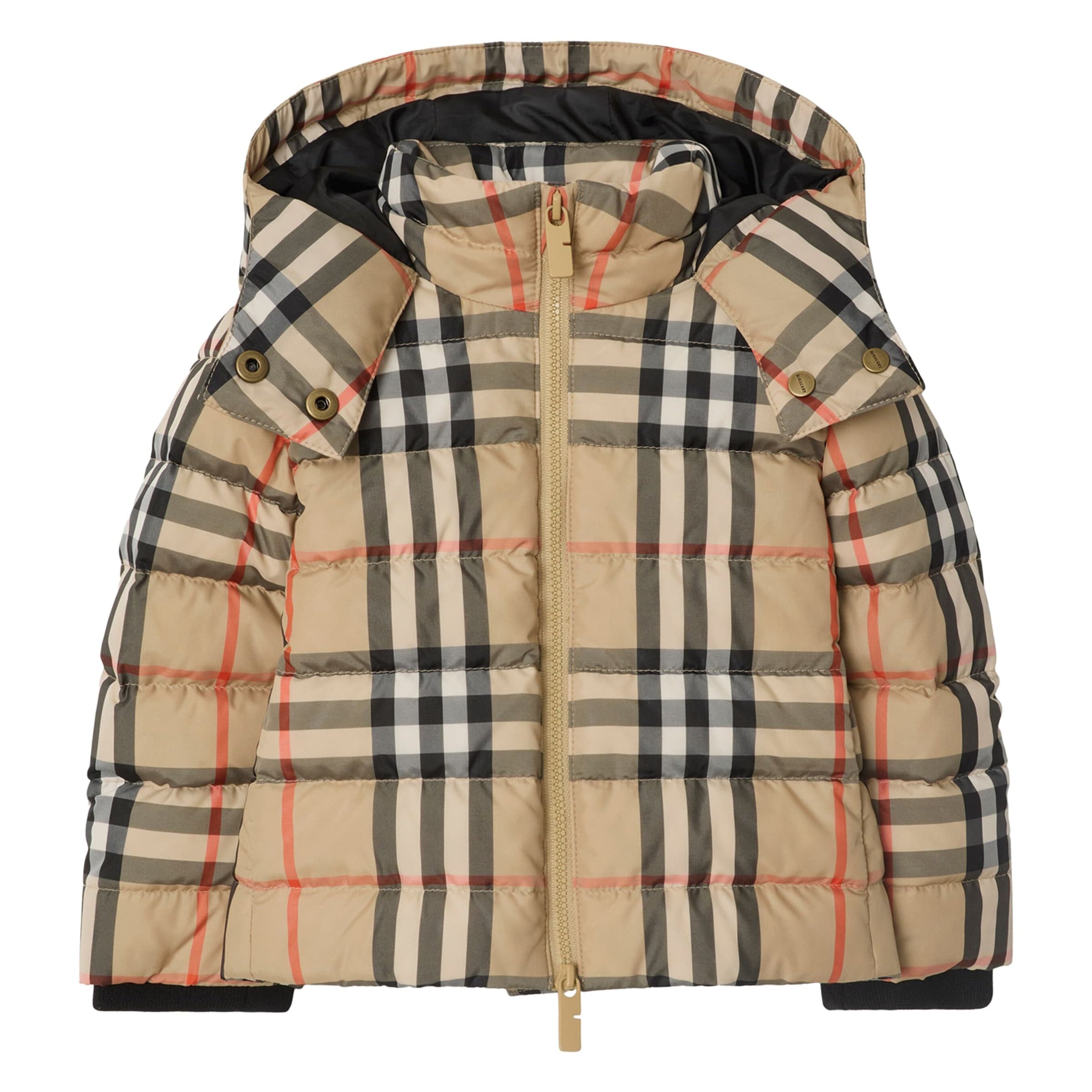 Burberry Kids Down Check Puffer Jacket (6-24 Months)