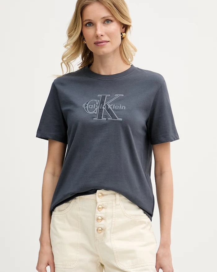 Calvin Klein Jeans kadın pamuklu tişört