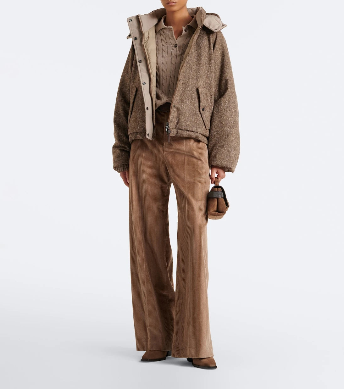 Brunello Cucinelli - Hooded wool-blend down jacket