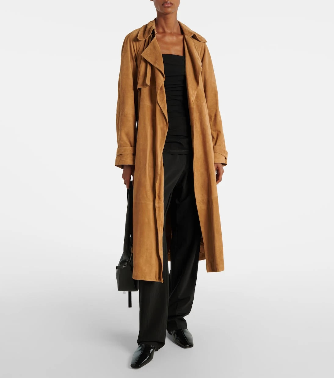 Proenza Schouler - معطف ترينش من الشمواه طراز Ramona