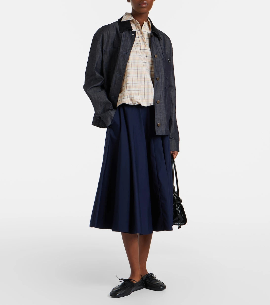 Prada - Shuffle leather boat shoes