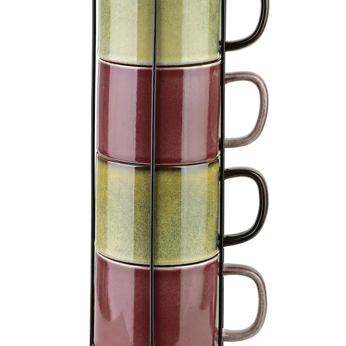 Affek Design Porselen Standlı Seramik Fincan Seti 15 x 15 x 36 cm