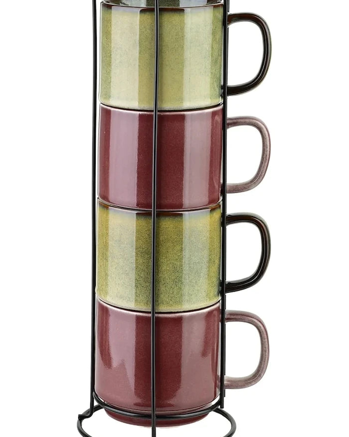 Affek Design Porselen Standlı Seramik Fincan Seti 15 x 15 x 36 cm