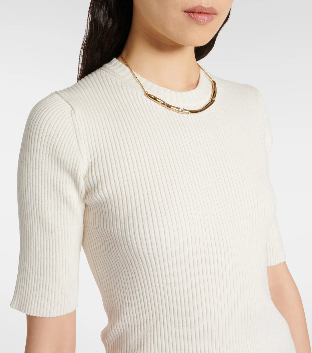 Róhe - Ribbed-knit cotton-blend top