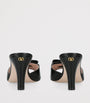 Valentino Garavani Black Leather Bow-Detail Bowow Mules 75