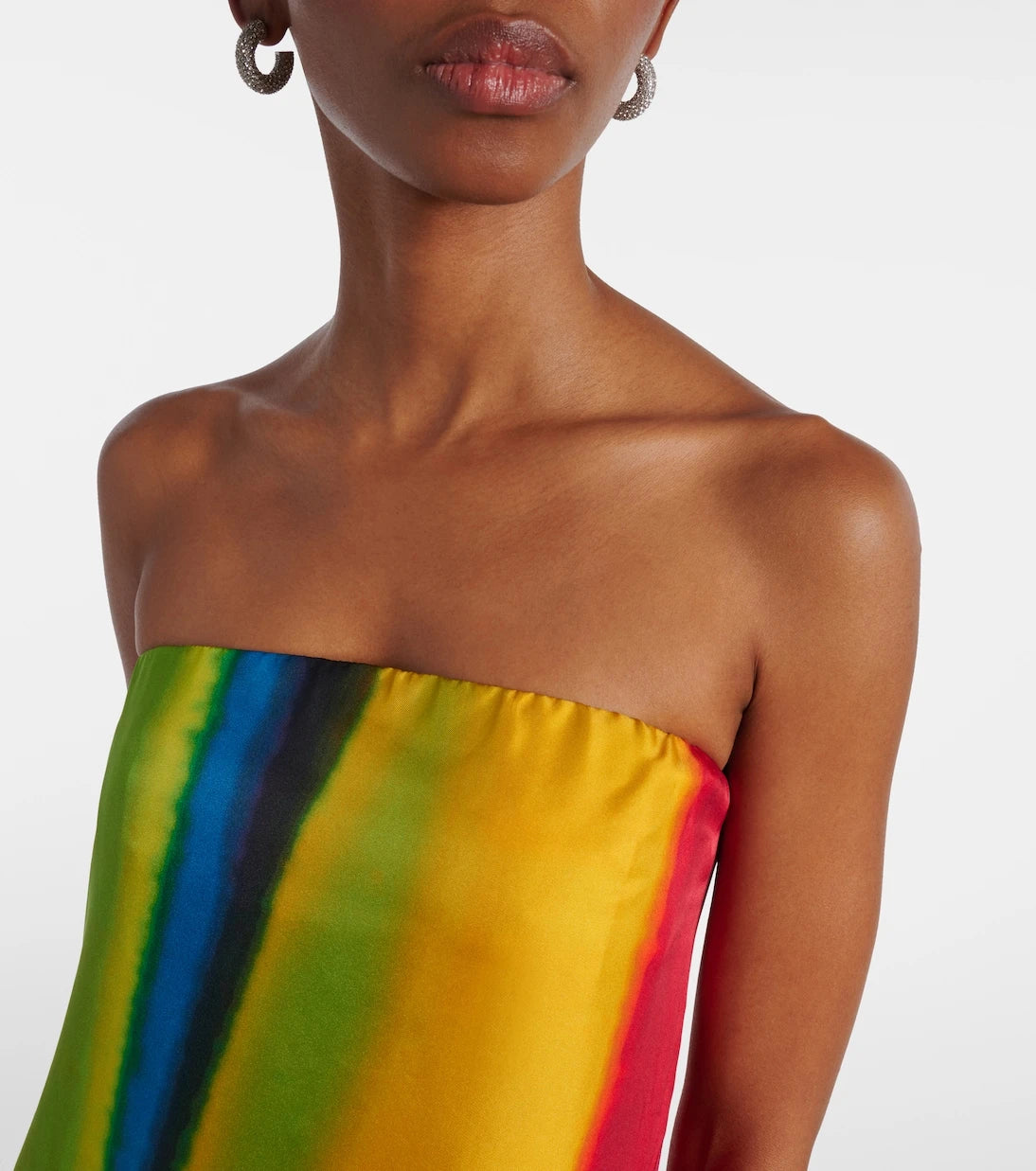 Christopher Esber - Aura striped silk satin maxi dress