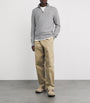 Polo Ralph Lauren Grey Cotton Half-Zip Sweater