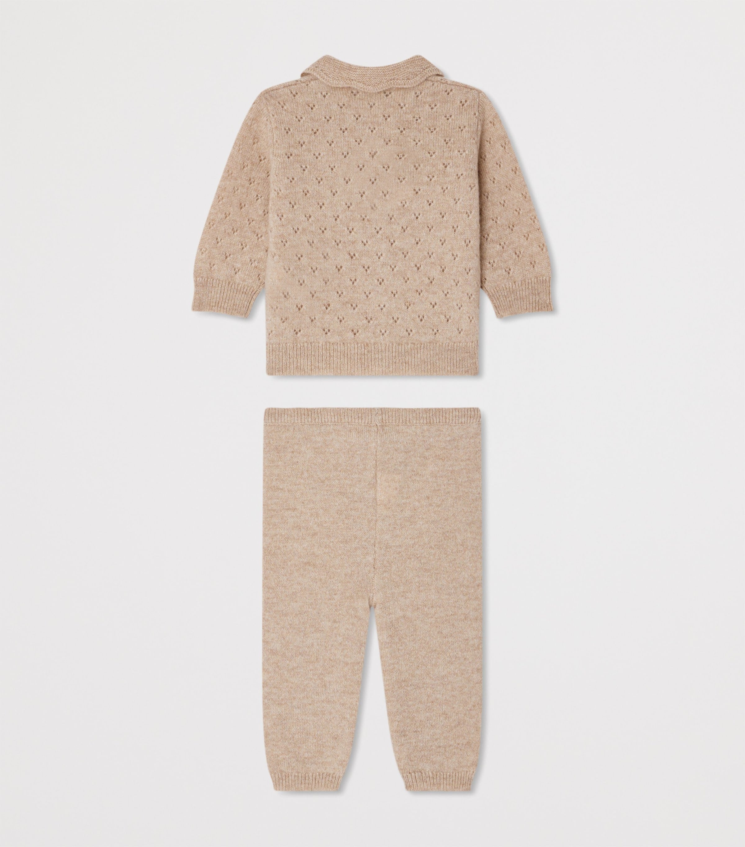 Cashmere Pointelle Shirt and Trousers Set (1-18 Months)