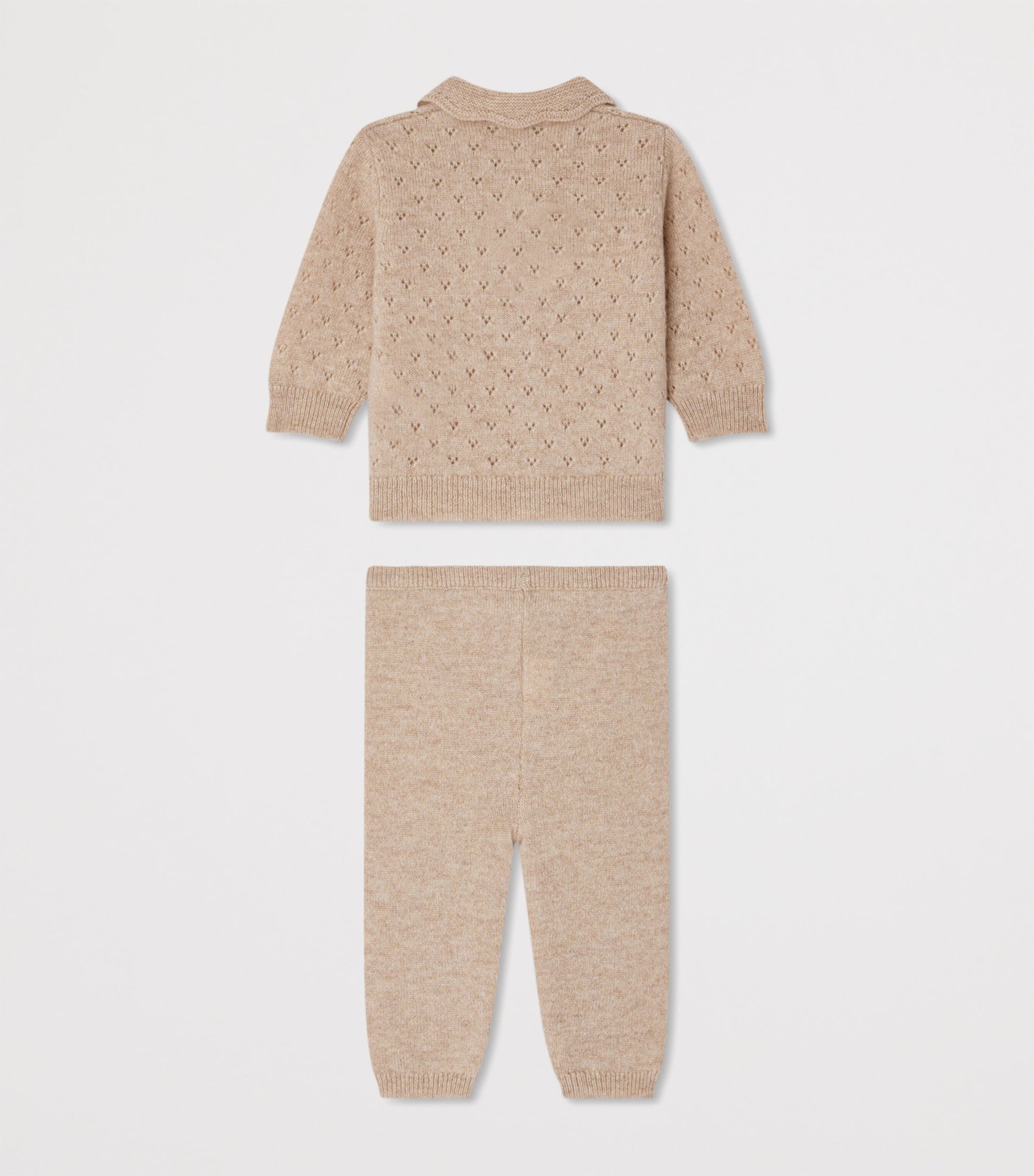 Cashmere Pointelle Shirt and Trousers Set (1-18 Months)