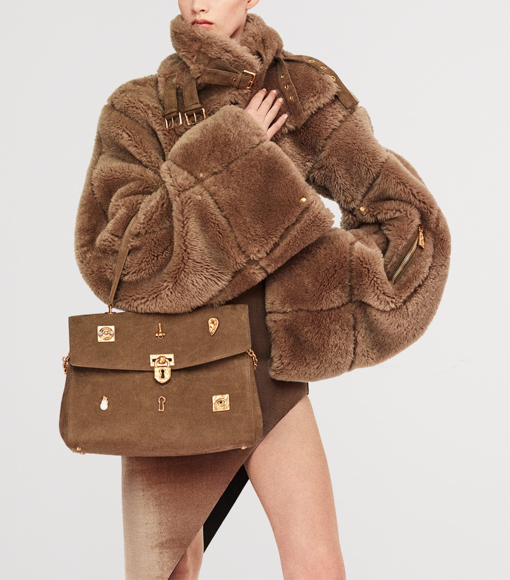 Suede Bijoux Soft Secret Shoulder Bag