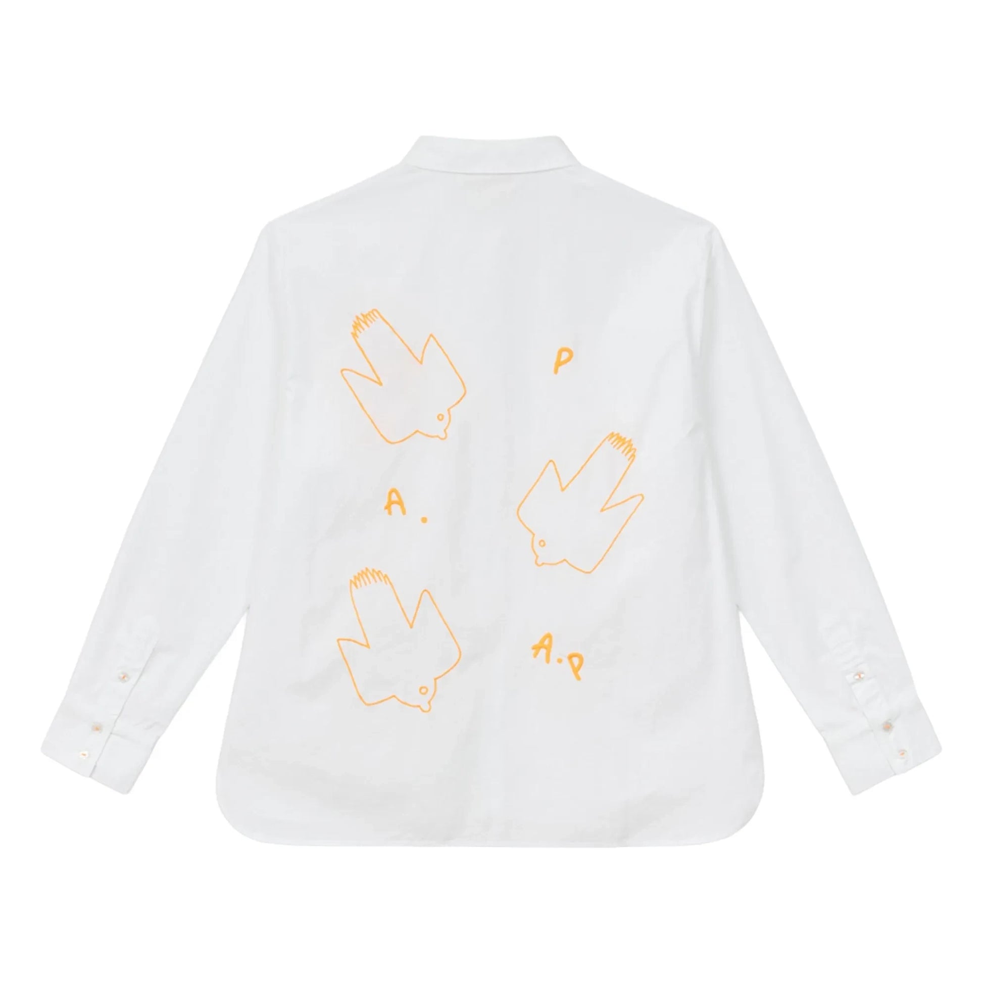a.p - Gizelle Cotton Poplin Shirt | White