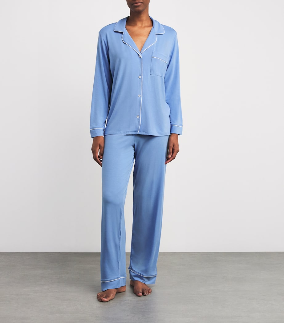 Eberjey Blue Stretch-Modal Gisele Pyjama Set