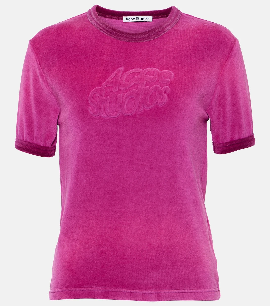 Acne Studios - Logo-embossed cotton-blend T-shirt