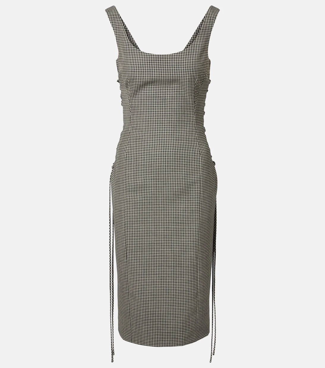 McQueen - Gingham midi dress