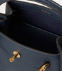 Blue Leather Islington Bucket Bag