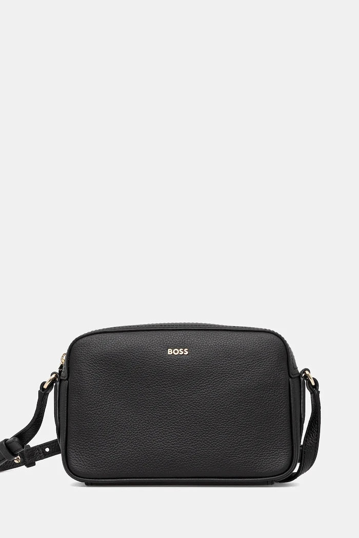 Кожена чанта BOSS Lenah Crossbody