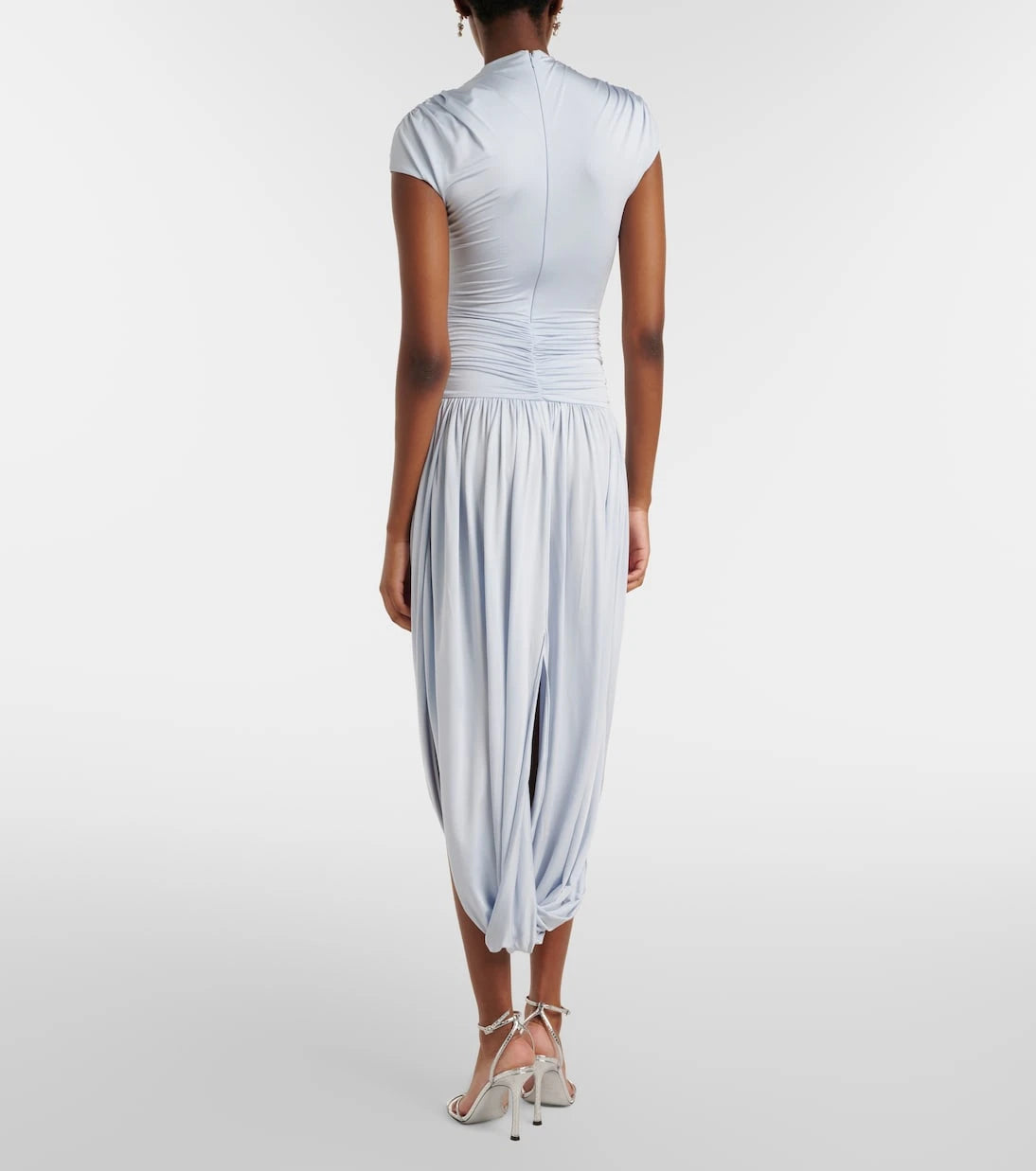 Self-Portrait - Draped midi dress
