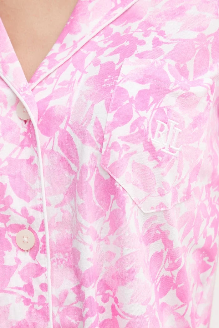 Lauren Ralph Lauren pamuklu iki parçalı kadın pijama takımı