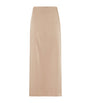 Brown Satin Maxi Skirt